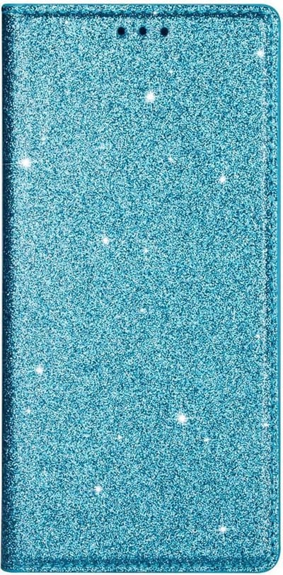 Coverup Glitter Book Case - Geschikt voor Samsung Galaxy A41 Hoesje - Blauw