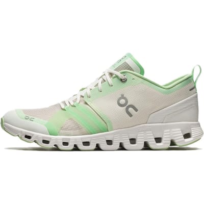 On Cloud X Shift Chaussures de Course Basse Résistantes à l'Abrasion Femme Beige Vert 38.98938 37.5 white