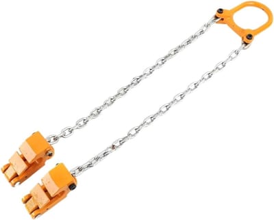 Ketting Hefkraan - Vatlift Hijsgereedschap - Industrieel Vaten Verplaatsen - Roestbestendig Ontwerp - 2000 Lbs Capaciteit - Geel