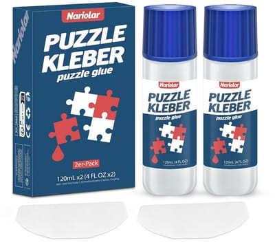 2x Puzzellijm met Applicator voor 1000 Stukjes - Glanzend Resultaat