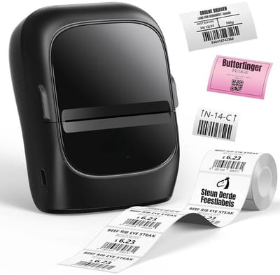 SCH® Labelmaker - Labelprinter - Label Maker - Zwart - 14cm x 9cm x 8cm
