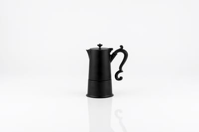 KNIndustrie Lady Anne Koffiezetapparaat, Zwart: Italiaans design koffiezetapparaat van hoge kwaliteit in aluminium