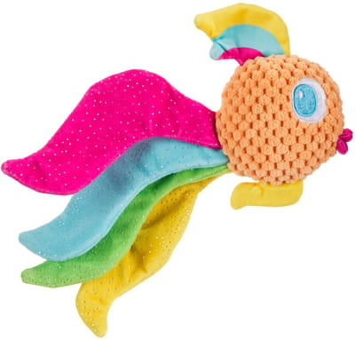 Bark ahi tina regenboos vis pluche 26x18x6 cm tot 10 kg
