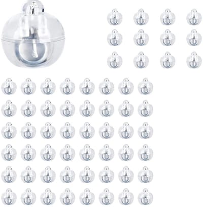 longziming -60x LED Ballonverlichting – Mini Decoratieve Lampjes – Warm Wit – Ideaal voor Feesten, Bruiloften, Lantaarns, Tafeldecoratie en DIY Versiering