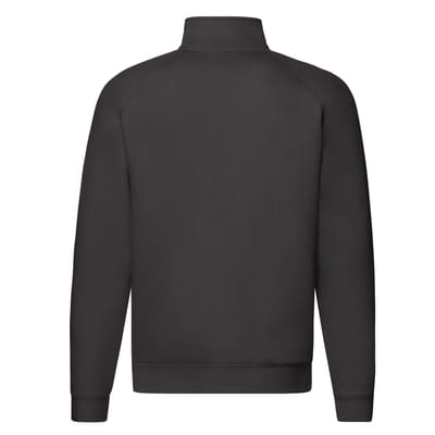 Fruit of the Loom Unisex Premium Sweatshirt met Kwart Ritssluiting voor Volwassenen (Zwart)