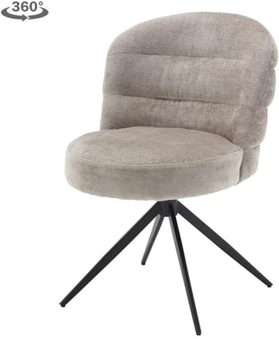 Tower Living Eetkamerstoel Carro - Grijs Stof - 70x59x88cm