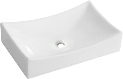 Wiesbaden Slide Waskom Rechthoekig 55 x 35 x 12 cm - Keramiek Glans Wit