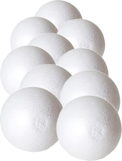 Piepschuim hobby vormen DIY ballen - 14x - styropor bollen - 4 cm