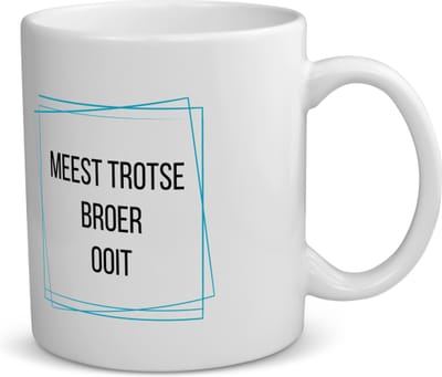 Akyol - meest trotse broer ooit koffiemok - theemok - Broer - trotse broer - verjaardagscadeau - verjaardag - cadeau - cadeautje voor broer - broer artikelen - kado - geschenk - gift - 350 ML inhoud