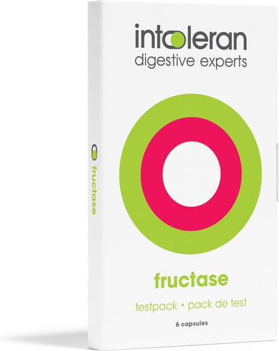 Intoleran Fructase Testpack Spijsverteringsenzymen - 6 capsules | Voedingssupplement met Enzym Xylose-Isomerase | Fructose | Directe werking | Puur en Vegan | Low FODMAP