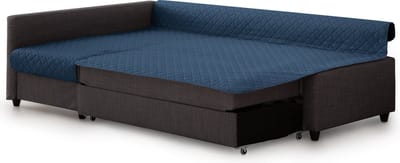 Belmarti Frilena slaapbankbeschermer 180 cm - blauw - links