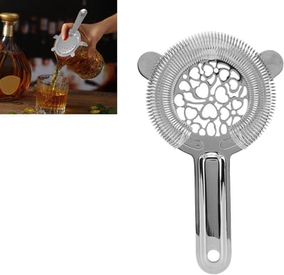 RVS Cocktailzeef voor Bartenders, Perfect voor Cocktails, Bar Accessoires en Mixen, Makkelijk in Gebruik