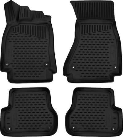 Walser Rubberen Voetmatten XTR geschikt voor Audi A6 Limousine (4G2 - 4GC - C7) - zonder Fach Fahrersitz 2010 - 2018