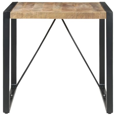 vidaXL - Eettafel - 80x80x75 - cm - ruw - mangohout