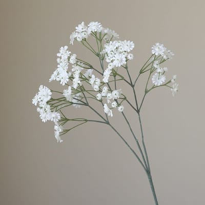 Mini chrysant - wit - zijden bloemen - 3 stelen - onderhoudsvrij - 71 cm - kunstbloemen