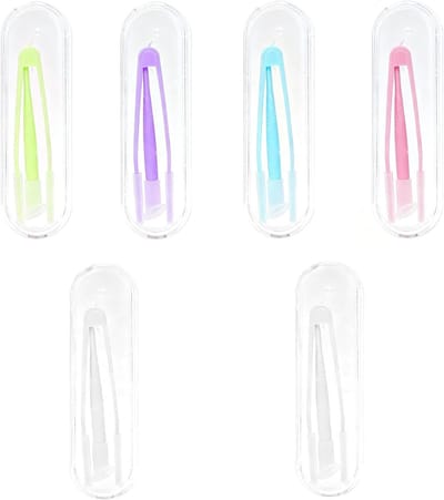Contactlenzen Invoegen Hulpmiddel Set van 6 - Vacuüm Cleaner en Pincet voor Hygiënisch Gebruik, Ideaal voor Reizen en Zachte Contactlenzen
