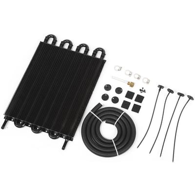 Universele Transmissie Oliekoeler Radiator Auto Auto Gemodificeerde Onderdelen8 Rij Zwart black