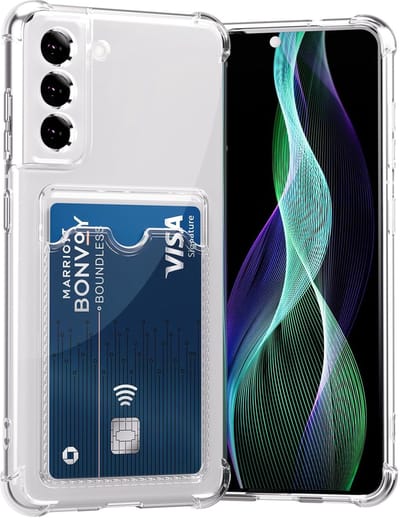 Telefoonhoesje Anti-Shock Pasjeshouder Geschikt voor Samsung Galaxy A36 met Camera bescherming - Ruimte voor pasje - TPU Silicone - FuturiQ - Transparant