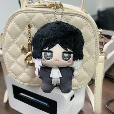 Anime Bungou Stray Dogs Pluche Sleutelhanger 10CM Dazai Osamu Nakahara Chuuya Zacht Knuffels Speelgoed Verjaardag Perfect Cadeau gray