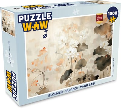 Puzzel Bloemen - Japandi - Wabi sabi - Legpuzzel - Puzzel 1000 stukjes volwassenen