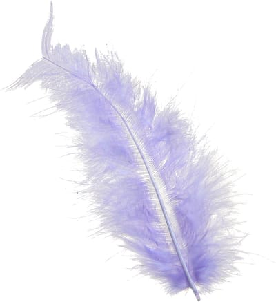 Paarse veren pluizig knutselmateriaal lente 5-10cm 20g