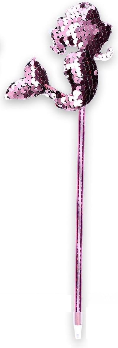 Zeemeermin Balpen | Mermaid | Pailletten Pen Licht Roze