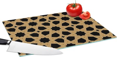 Glazen Snijplank - 39x28 - Geometrisch - Patroon - Arabisch - Snijplanken Glas