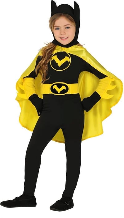 Fiestas Guirca - Black Heroine 5-6 jaar - Carnavalskleding - Carnaval - carnavalskleding 2027 - Carnaval kostuum