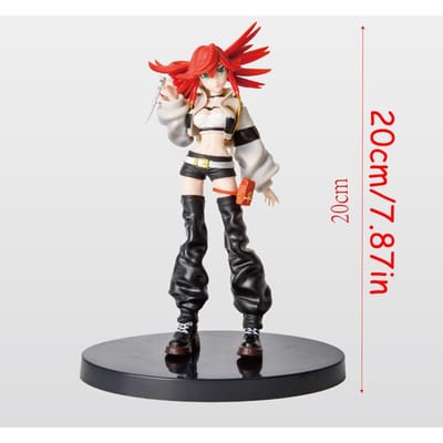 21cm/8.27in Figurine Anime GACHIAKUTA GACHI AKUTA Rudo/Riyo Figurine d'Action Enjin/Zanka Figurine PVC Modèle Adulte Poupée Jouet gray