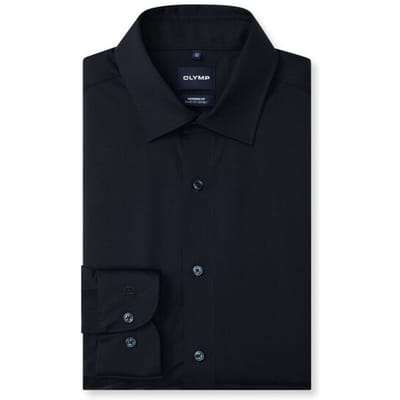 OLYMP Luxor 24/Seven Overhemd, Modern Fit, New Kent, Marineblauw