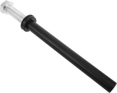 Halterrek Wandmontage - Halterhouder Gewichtsschijf - Thuisgym Organiseren - Met Haken voor Accessoires - 25.5 cm Lengte - Zwart