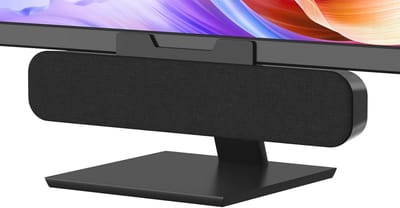 PC Luidspreker - USB Soundbar - Desktop Audio - Monitor Clip-on - Compact Formaat - Zwart
