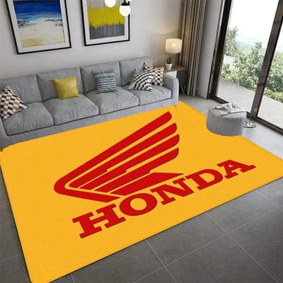 H-Honda tapijt bedrukt mode yogamat antislip tapijt slaapkamerdecoratie buitentapijt slaapkamer verjaardagscadeau 80*120cm