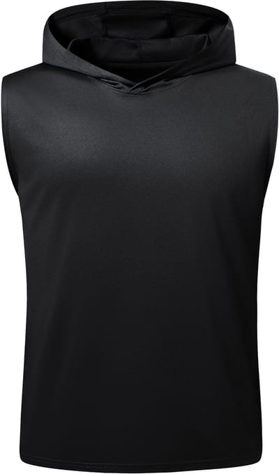YOUTHUP Heren Mouwloze Sporttop - Capuchon - S
