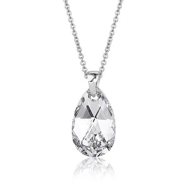 Montebello Ketting Azumi - 925 Zilver Gerhod. - Swarovski - 20mm - 45cm