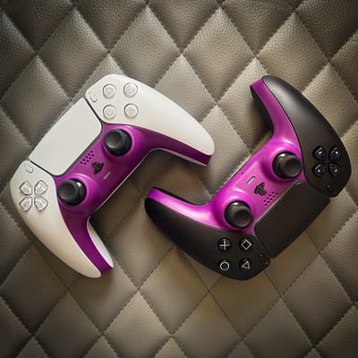 Controller behuizing faceplate - geschikt voor de Playstation 5 controller - Paars