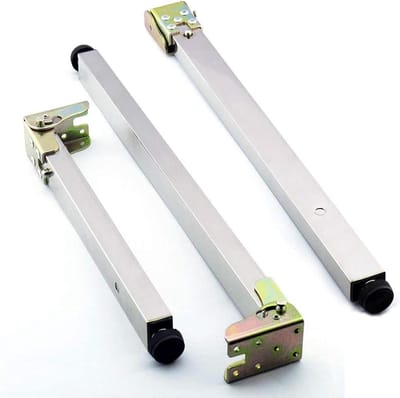 Opvouwbare Tafelpoten - DIY Meubelpoten - Meubels Maken - Verstelbare Basis - 30 cm - Zilver