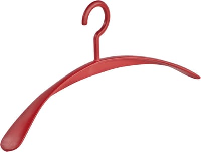 De Kledinghanger Gigant - Garderobehanger - Jassenhanger - Volwassenen - 6340 - 24 Stuks - Wing - Kunststof - Rood - Schouderverbreding 4,2 cm - 45 cm - Kledinghanger - Kleerhanger (6340_06/24)