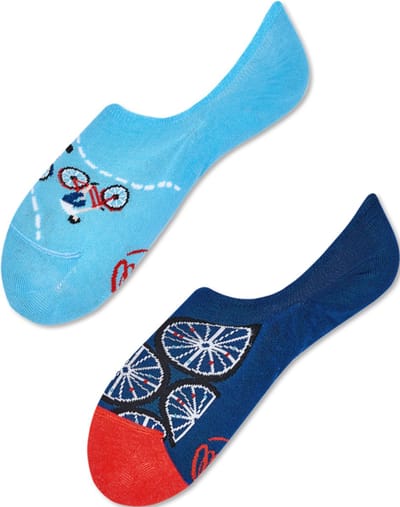 Many Mornings onzichtbare unisex sneakersokken - The Bicycles No Show - Unisex - Maat: 35 - 38