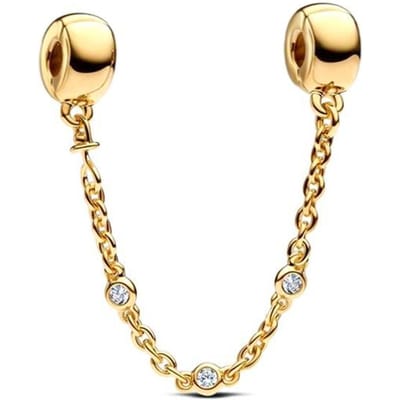Nieuwe Sprankelende Gouden Poolster Liefdesbrief Oneindigheidsknoop Bloeiende Roos Clip Bedels Kralen Passend op Originele Armband Doe-het-zelf Sieraden Cadeaus beige