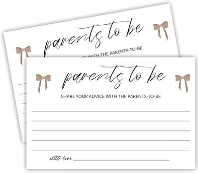30 Advies- en Wenskaarten voor Ouders-to-Be - Minimalistisch Ontwerp