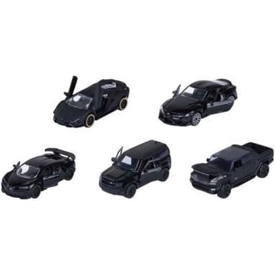 MAJORETTE - Giftpack - Black Edition 5 stuks Giftpack - Verzamelobjecten