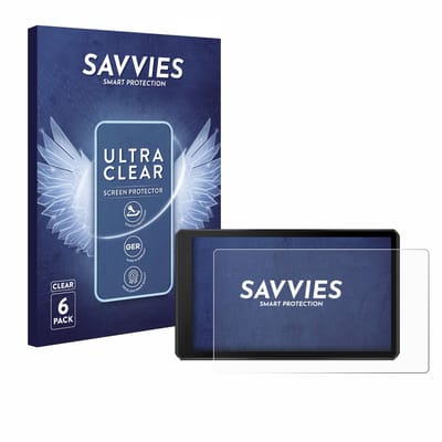 Savvies - Screenprotector voor Garmin Tread 2 Powersport 6" - Folie Beschermfolie transparant 6 Stuks