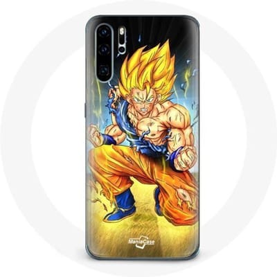 Coque pour Huawei P30 Son goku dragon ball corps enervé