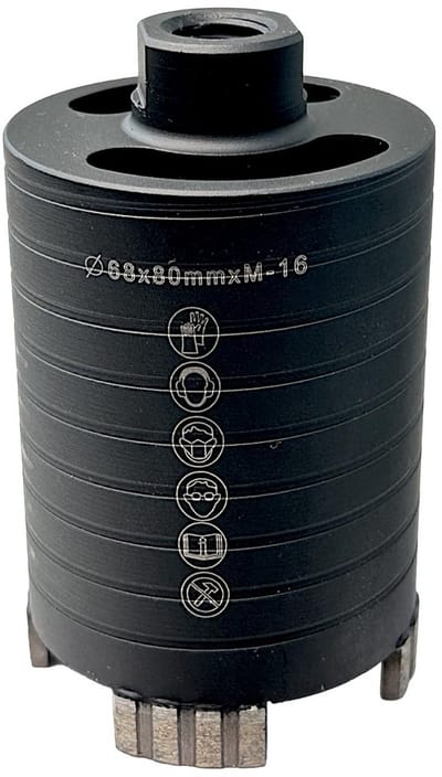 Diamantboor 68 mm Turbo-Gesegmenteerd voor Metselwerk en Steen