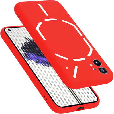 Cadorabo Hoesje geschikt voor Nothing Phone (1) in LIQUID ROOD - Beschermhoes gemaakt van flexibel TPU silicone Case Cover