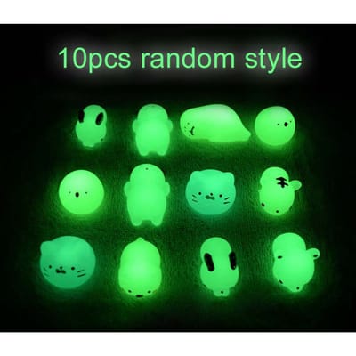 10 pièces Jouets Doux Élastiques Anti-Stress Mini Animaux Mignons Dessin Animé TPR Cadeaux de Fête pour Enfants Cadeaux d'Anniversaire Halloween Enfants TMZ