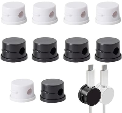 Solidchoice - Set van 10 Magnetische Kabelhouders voor Kabelbeheer