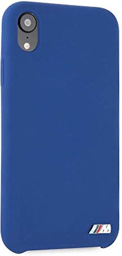 Backcase hoesje - BMW - Effen Blauw - Silicone geschikt voor iPhone XR