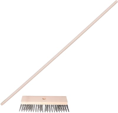 Sorex Staaldraad bezem - kop 30 cm - steel 130 cm - onkruid bezem - buiten